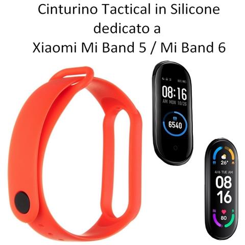 Cinturino 656 Originale Silicone Per Xiaomi Mi Band 5 - 6 Red - Foto 2
