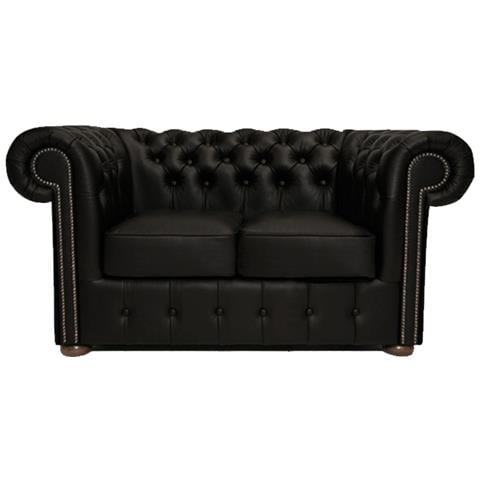 Divano Class Pelle | 2 Posti | Nero Opaco | 12 Anni Di Garanzia - Foto 1