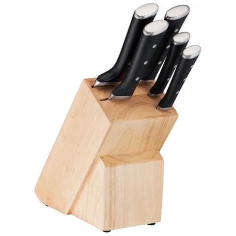 Ice Force K232s5 Posata Da Cucina E Set Di Coltelli 5 Pz Set Di Coltelli /coltelleria Con Ceppo - Foto 6