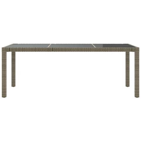 Set Da Pranzo Da Giardino 9 Pz Con Cuscini In Polyrattan Grigio - Foto 2