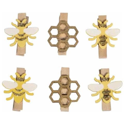 Pinza Per Abiti In Legno 3,5 X 2,5 Cm - Foto 1