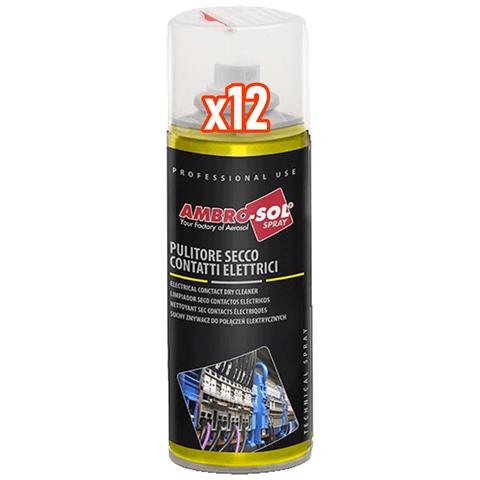 12pz Bomboletta Spray Pulitore Secco Contatti Elettrici Elettromagnetici 200ml - Foto 1