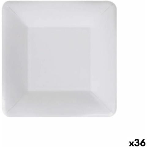 Set Di Piatti Algon Monouso Bianco Cartone 18 Cm (36 Unità) - Foto 1