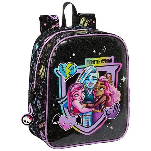 Zaino Per Bambini Monster High Nero 22 X 27 X 10 Cm - Foto 1
