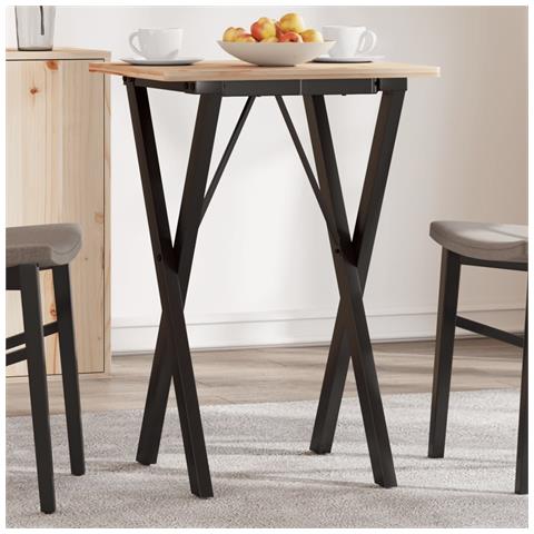 Telaio Gambe A X Per Tavolo Da Pranzo 40x40x73 Cm In Ghisa - Foto 1