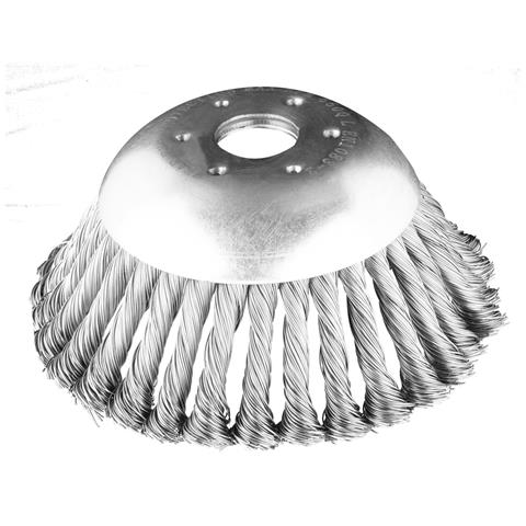 Spazzola Metallica Per Decespugliatore 150 X 25,4 Mm, Fili Duri E Aggrovigliati - Foto 1
