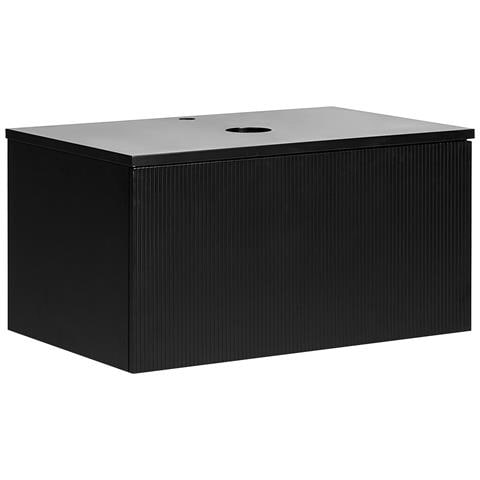 Mobile Lavabo A Parete Alzira 80 Cm Nero - Foto 2