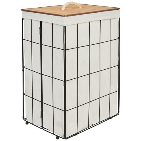 Cestino Mirissa Metallo Nero 72 L - Foto 2