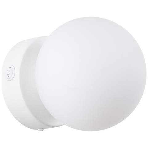 Lampada Da Parete Yoli 1 Bianco Sl. 1460 - Moderno Lampada Da Parete Bianco 12x12x14 Cm - Foto 1