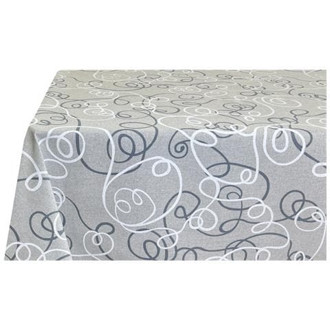Tovaglia Per Salotto Cucina In Miros Misto Cotone Made In Italy Penelope Rp 140x140 Grigio - Foto 5