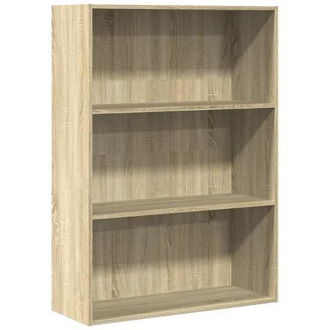 Libreria Rovere Sonoma 80x30x114 Cm In Legno Multistrato - Foto 2