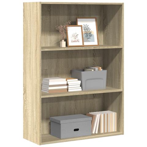 Libreria Rovere Sonoma 80x30x114 Cm In Legno Multistrato - Foto 1