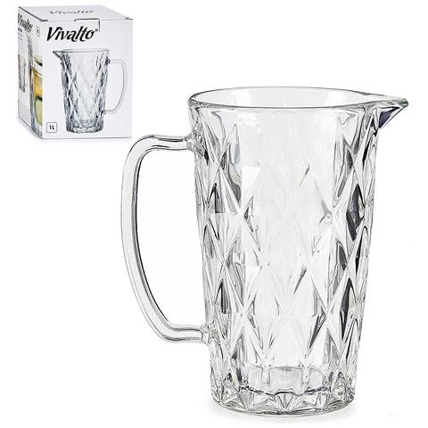 Dam  Brocca Acqua 1 L. 12x19,5x17,7 Cm. Colore Trasparente - Foto 1