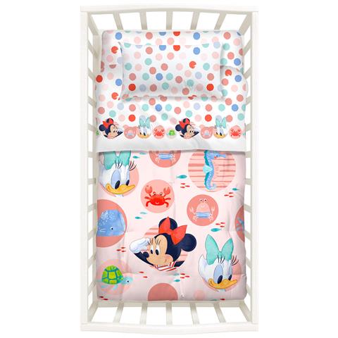 Trapunta Con Paracolpi Baby Disney Baby Minnie In Cotone Colore Neutro Misura Baby - Foto 2