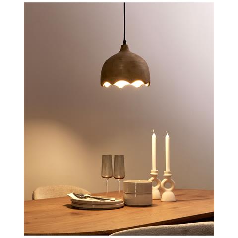 Lampadario Gomati Legno Di Mango Marrone Chiaro - Foto 1
