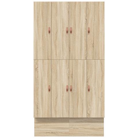 Struttura letto con contenitore Rovere Sonoma 120x200 cm - Foto 9