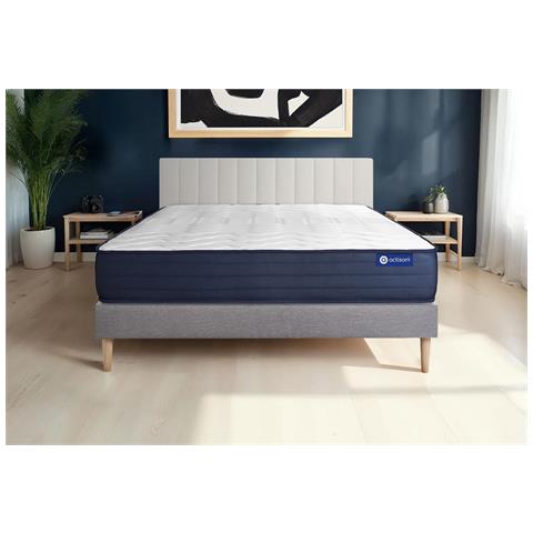 Kit Rete E Materasso Matrimoniale Actilatex Life 140x200cm - Spessore : 22cm - Lattice E Memory Foam- Molto Rigido - Foto 1