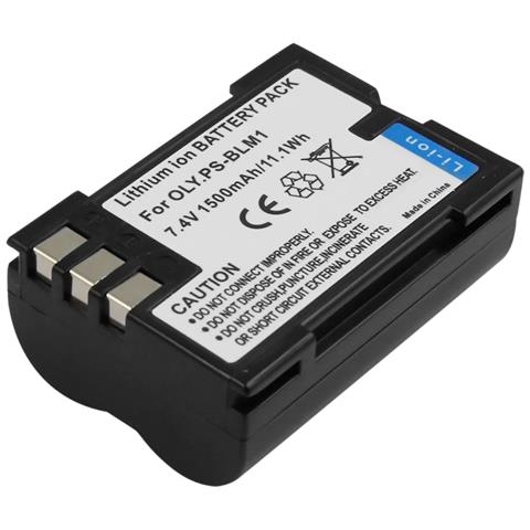 Batteria Per Fotocamera Olympus Blm-1 Li-ion 7.4v 1500mah 11.1wh. 4v 1500mah 11.1wh - Foto 2