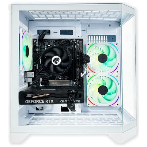 Pc Gaming Avanzato Silver Bianco - R5 5500, Rtx 3050 6 Gb, 16 Gb Ddr4, 1 Tb M2, Win11 - Pronto Per Giocare - Foto 2