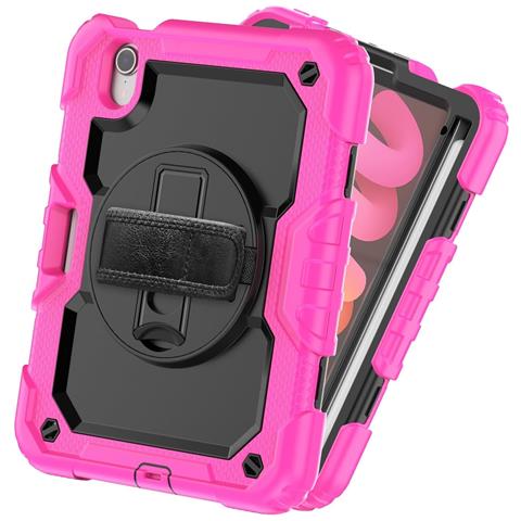 Custodia Per Ipad Mini 6 8.3"" Con Supporto E Tracolla Rosa - Foto 2