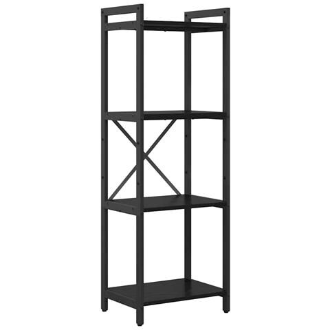 Libreria Rovere nero 40 x 30 x 118 cm Legno multistrato - Foto 1