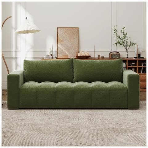 Canterbury Divano Letto 3 Posti Con Baule Ad Anello Verde - Foto 1