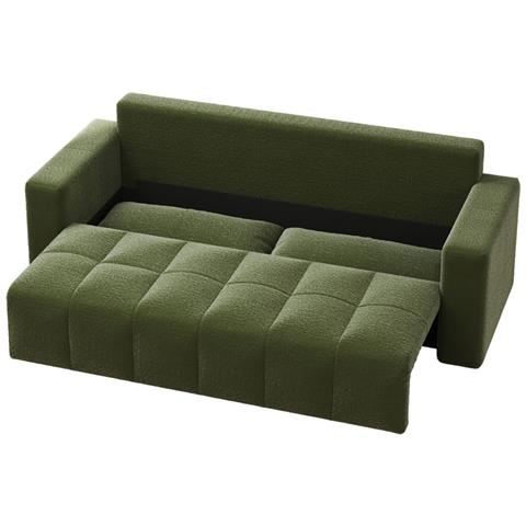 Canterbury Divano Letto 3 Posti Con Baule Ad Anello Verde - Foto 7