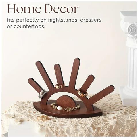 Elegante Espositore Per Gioielli In Legno - Porta Anelli E Organizer - Foto 5