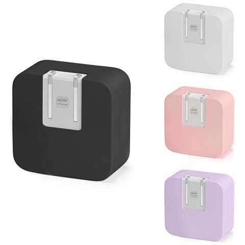 Custodia Protettiva In Silicone Compatibile Con Caricabatterie Apple Da 40w Grey - Foto 3