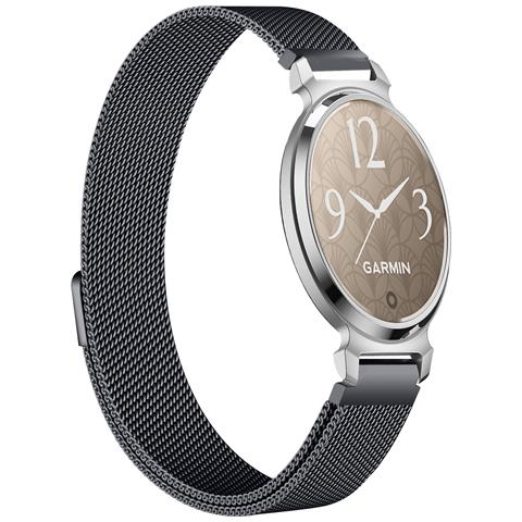Cinturino In Acciaio Inossidabile Milanese Compatibile Con Garmin Lily 2 - Vari Colori Black - Foto 1
