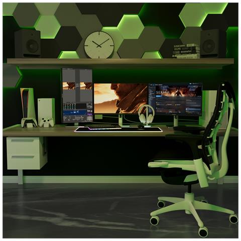 JN-I270WQHD300F-HSP Monitor PC 68,6 cm (27") 2560 x 1440 Pixel Wide Quad HD LED Grigio - Foto 2