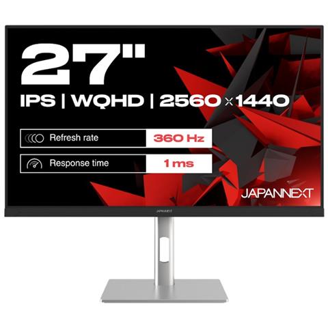 JN-I270WQHD300F-HSP Monitor PC 68,6 cm (27") 2560 x 1440 Pixel Wide Quad HD LED Grigio - Foto 1