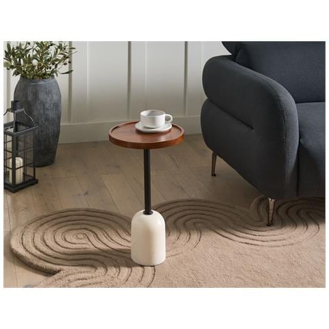 Tavolino Rainy Metallo Bianco - Foto 1