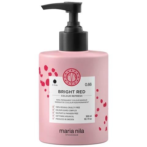 , Colour Refresh, Vegano, Maschera Crema Colorante Per Capelli, Per Rinfrescare Il Colore, 0.66 Bright Red, 300 Ml - Foto 1