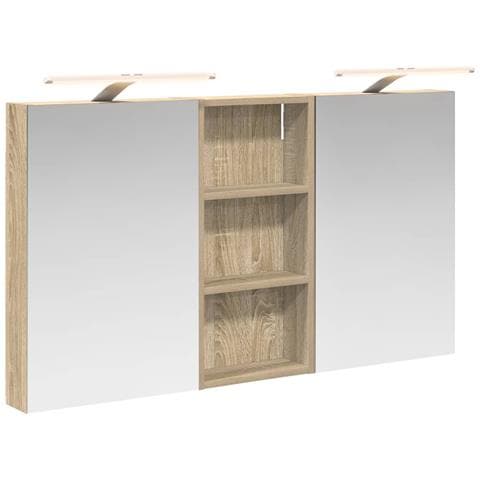 Set di Armadi da Bagno con porta 3 pcs 110 x 10,5 x 60,5 cm - Foto 1