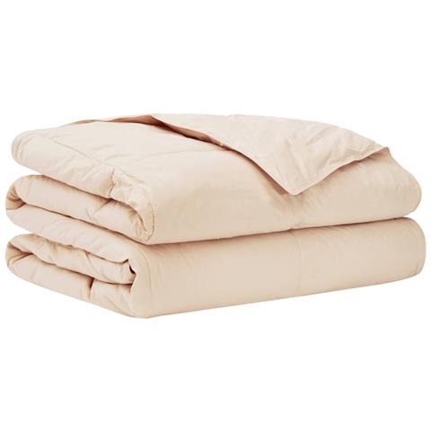 Piumino Letto Estivo Beige 220 x 240 cm 100% Kapok Naturale - Foto 1