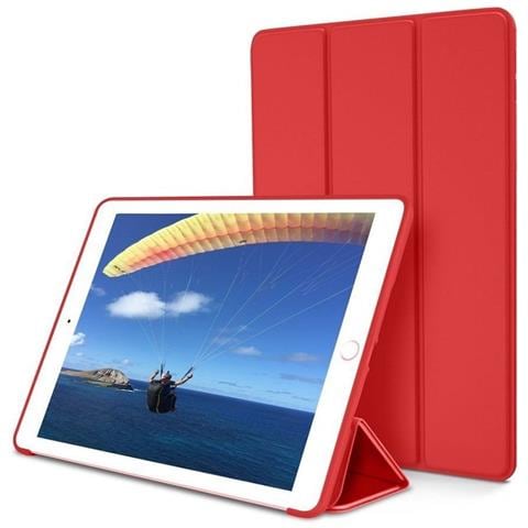 Custodia In Pelle Rossa Devia Per Tablet Con Spazio Per La Matita, Progettata Per Ipad Air (2019) E Ipad Pro 10.5. - Foto 1