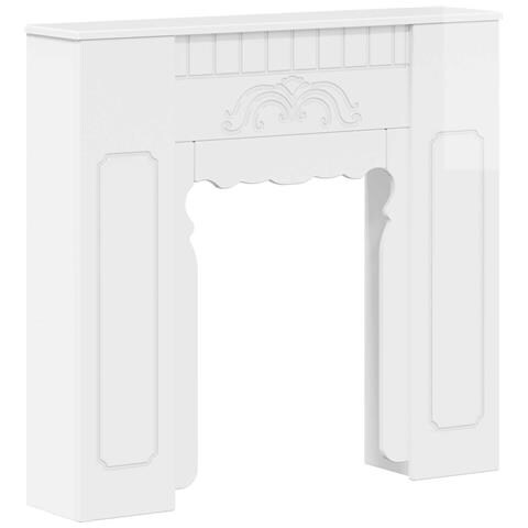 Cornice per camino Bianco Lucido 93 x 20 x 89 cm - Foto 1