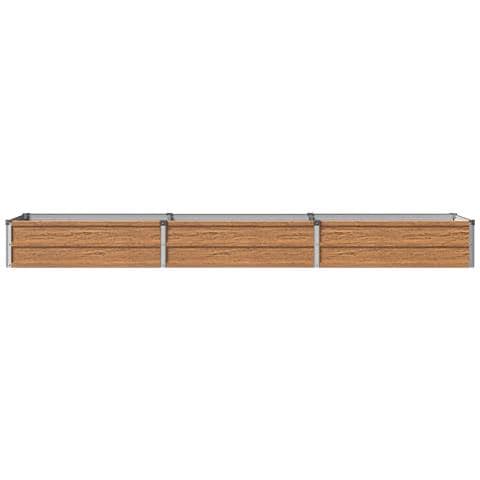 Letto rialzato da giardino Marrone legno 240 x 40 x 24 cm - Foto 2