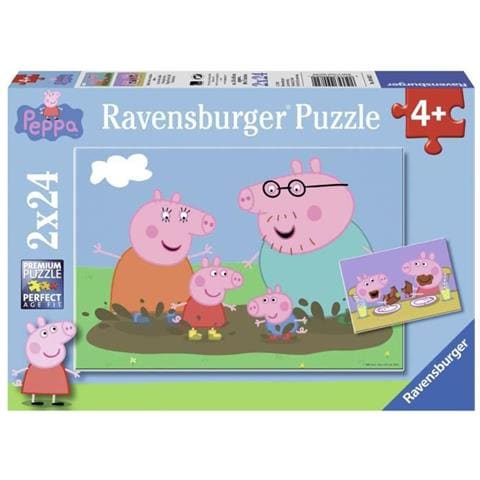 Puzzle Peppa Pig 2 x 24 pz 26 x 18 cm 09082 - Foto 4