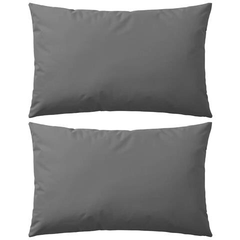 Cuscini Da Esterno 2 Pz 60x40 Cm Grigi - Foto 1