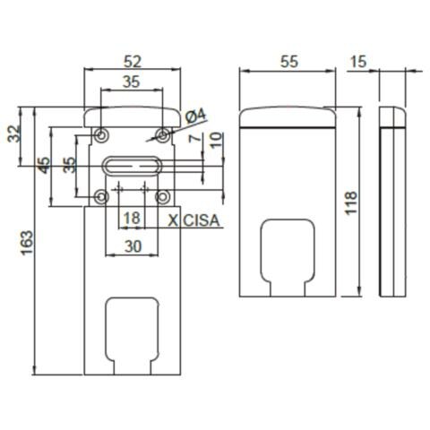 Mg 220-4w Defender Magnetico Per Serratura A Doppia Mappa Cromo Satinato - Foto 2