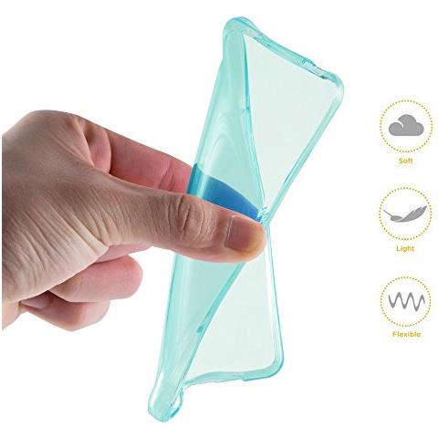 Custodia Compatibile Con Nokia Lumia 850 In Blu Transparente - Coperchio Protettivo In Silicone Tpu Flessibile - Foto 2