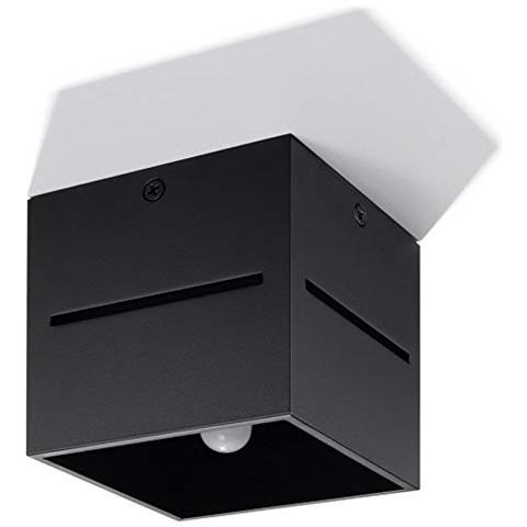 Lobo - Plafoniera, In Alluminio, Colore: Nero - Foto 1