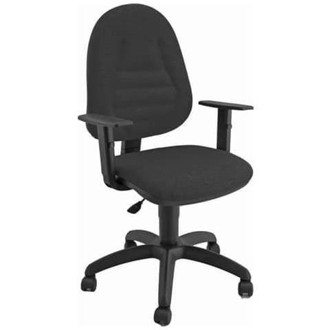 Sedia Operativa Girevole Metis Mtpro Eco Smart - Rivestimento Microfibra Nero - Mtpro / mn - Foto 1