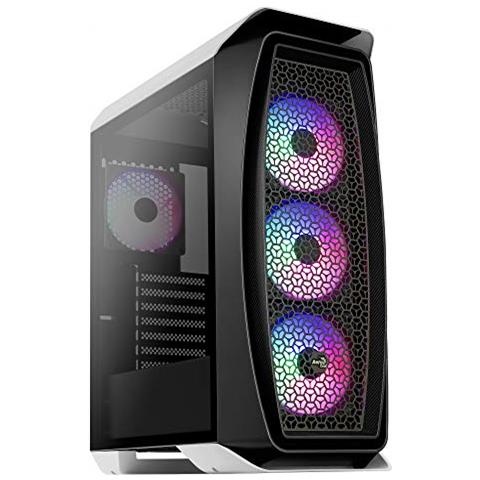 Aeroonefrostwh, Case Pc Atx, 4 Ventole Rgb, Pannello In Vetro, Bianco - Foto 1