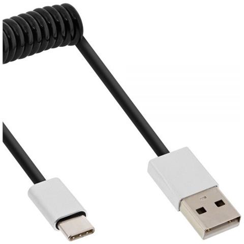 35876 0.5m USB A USB C Alluminio, Nero cavo USB - Foto 1