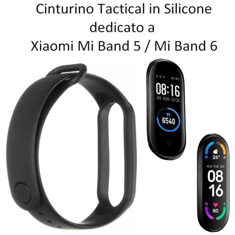 Tactical Cinturino 661 Originale Silicone Per Xiaomi Mi Band 5 - 6 Black - Foto 2