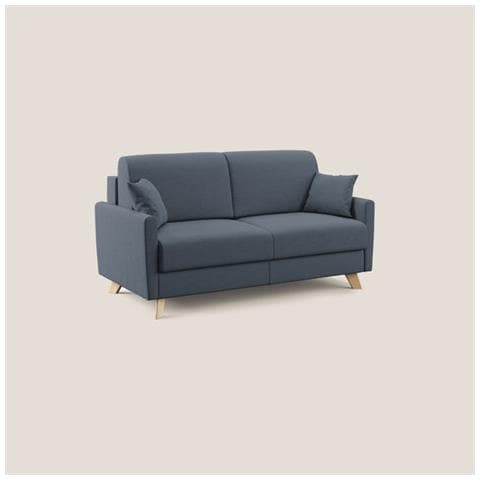 Edgar Divano Letto Matrimoniale In Tessuto Ecosostenibile Blu 160 Cm (mat. 120x197) - Foto 2
