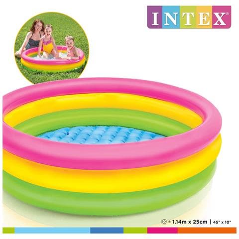 Piscina Gonfiabile Sunset 3 Anelli 114x25 Cm - Foto 2